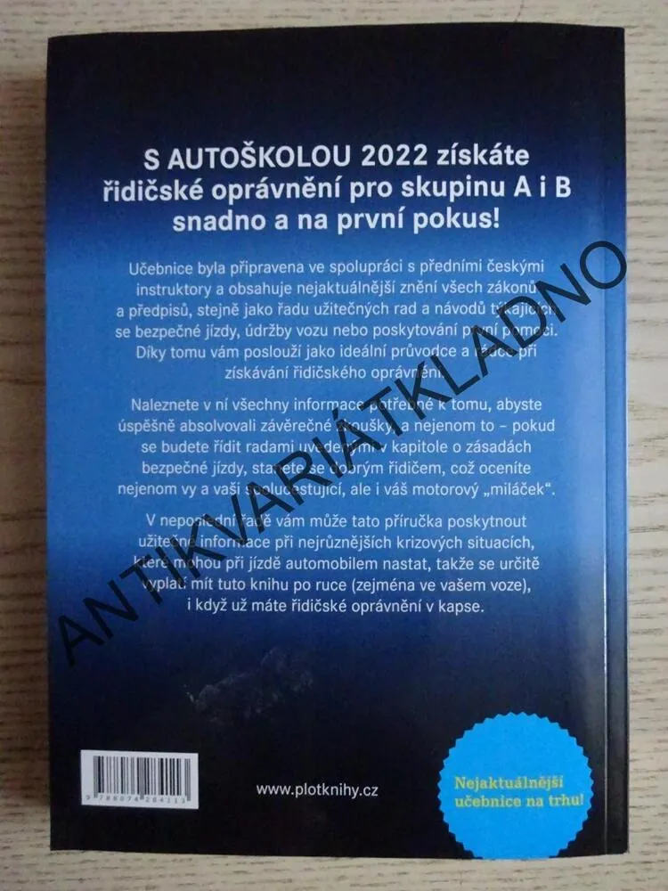 AUTOŠKOLA 2022, MATĚJ BARTÁK, NEJAKTUÁLNĚJŠÍ UČEBNICE NA TRHU, **an