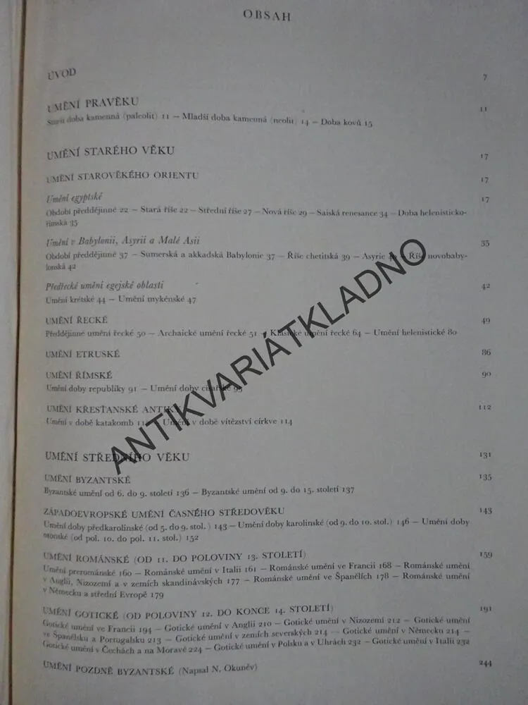 DĚJINY UMĚNÍ V OBRYSECH, ANTONÍN MATĚJČEK, **an