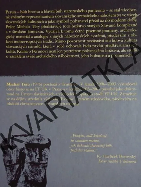 PERUN, BŮH HROMOVLÁDCE, MICHAL TÉRA, **an