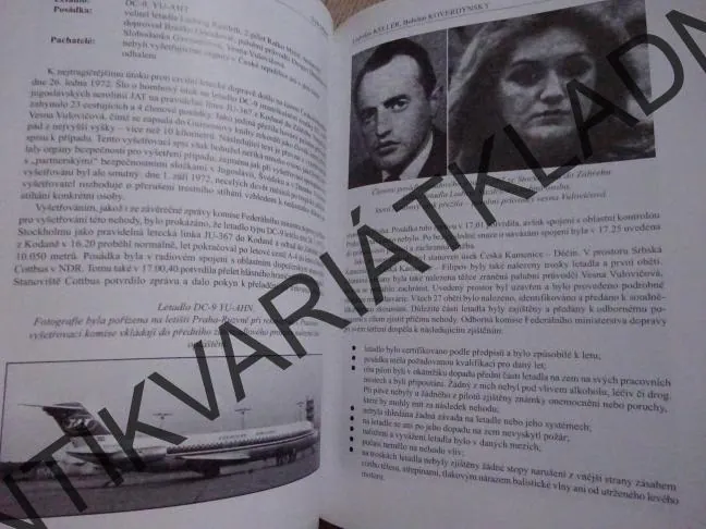 ÚNOSY DOPRAVNÍCH LETADEL V ČESKOSLOVENSKU 1945-1992, LADISLAV KELLER, BOHDAN KOVERDYNSKÝ, **an
