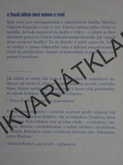 DENÍK FARÁŘKY, MARTINA VIKTORIE KOPECKÁ, **an