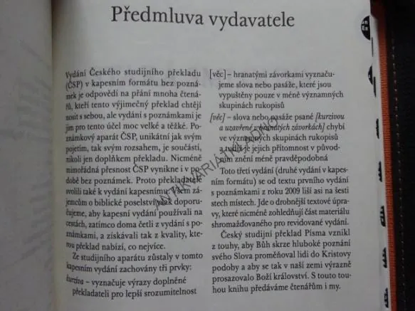 BIBLE, MODERNÍ VYDÁNÍ, **an