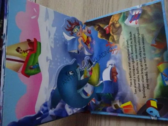 KAMARÁD DELFÍN, DĚTSKÁ 3D KNIHA, **an