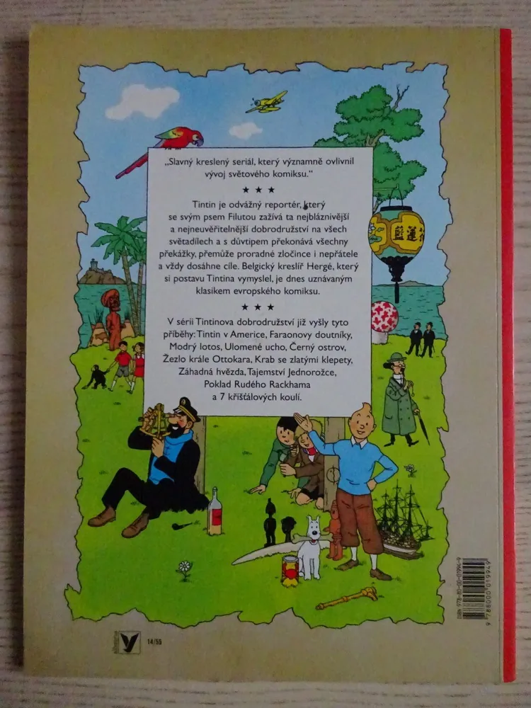 TINTINOVA DOBRODRUŽSTVÍ, CHRÁM SLUNCE, HERGÉ, **an