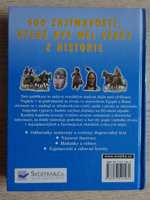 500 ZAJÍMAVOSTÍ, KTERÉ BYS MĚL VĚDĚT Z HISTORIE, **an