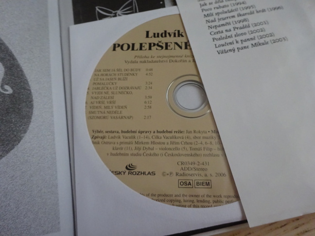 POLEPŠENÉ PÍSNIČKY, LUDVÍK VACULÍK, VČETNĚ CD, **an