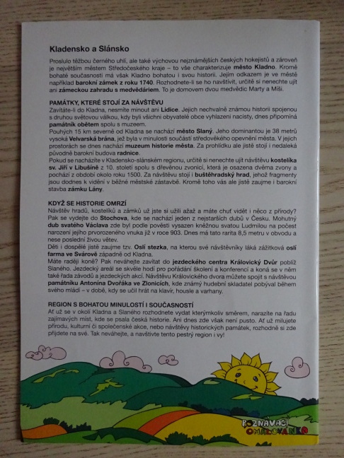 REGION KLADENSKO A SLÁNSKO, KLADNO, SLANÝ, POZNÁVACÍ OMALOVÁNKA