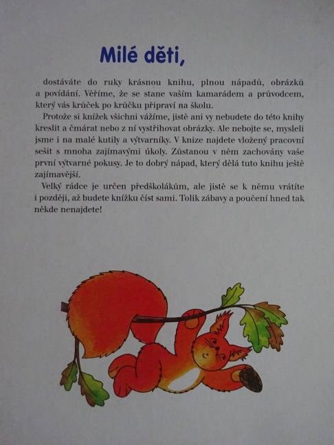 VELKÝ RÁDCE PŘEDŠKOLÁKA, **an