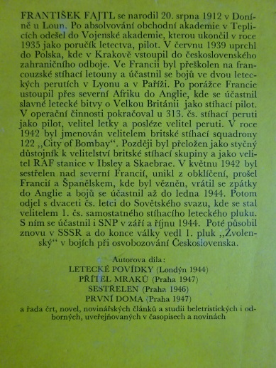 VZPOMÍNKY NA PADLÉ KAMARÁDY, FRANTIŠEK FAJTL, **an
