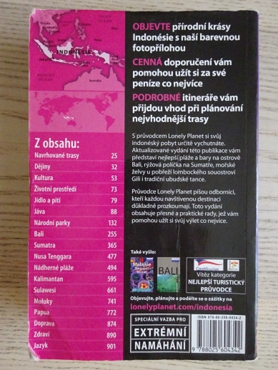 INDONÉSIE, Z ŘADU PRŮVODCŮ LONELY PLANET, **an