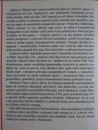 ZPRÁVA O AKCI B, JAN FIALA, **an