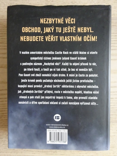 NEZBYTNÉ VĚCI, STEPHEN KING, **an