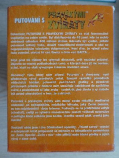 PUTOVÁNÍ S PRAVĚKÝMI ZVÍŘATY, 3X VHS VIDEOKAZETA