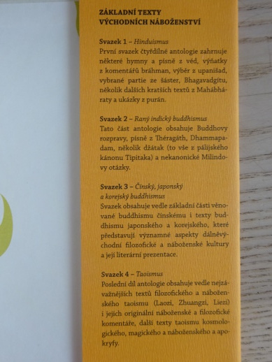RANÝ INDICKÝ BUDDHISMUS, ZÁKLADNÍ TEXTY VÝCHODNÍCH NÁBOŽENSTVÍ, **an