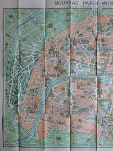 PAMÁTKY A VÝHLED Z OKOLÍ PAŘÍŽE, PAŘÍŽ, FRANCIE, MAPA