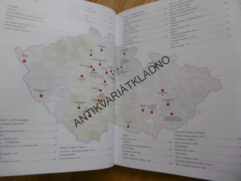 MÍSTA ČESKÉ HISTORIE, BITVY, PANOVNÍCI....