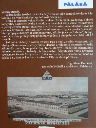 PROKLETÍ TOVÁRNÍKA PÁLY, JIŘÍ ČERVENKA, **an