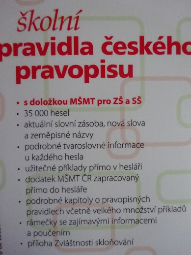 ŠKOLNÍ PRAVIDLA ČESKÉHO PRAVOPISU, **an
