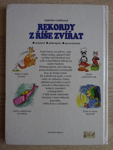 REKORDY Z ŘÍŠE ZVÍŘAT, GABRIELLE COLDITZOVÁ, **an