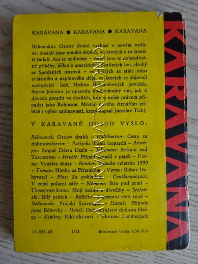OSTROV DRAKŮ, FRANTIŠEK BĚHOUNEK, **an