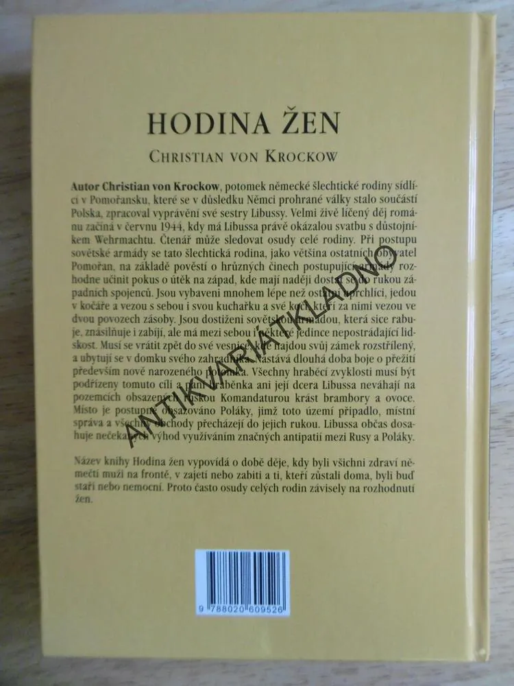 HODINA ŽEN, CHRISTIAN VON KROCKOW, **an
