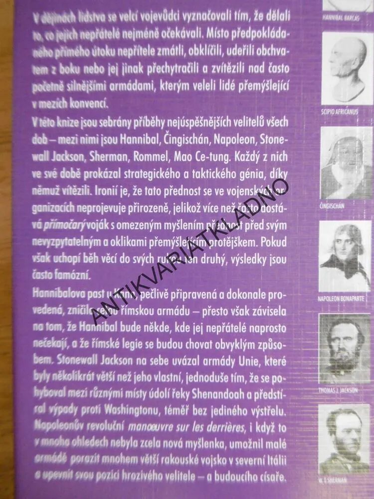 JAK VÍTĚZÍ VELCÍ VOJEVŮDCI, ROMMEL, BONAPARTE, CE-TUNG,AJ., **an
