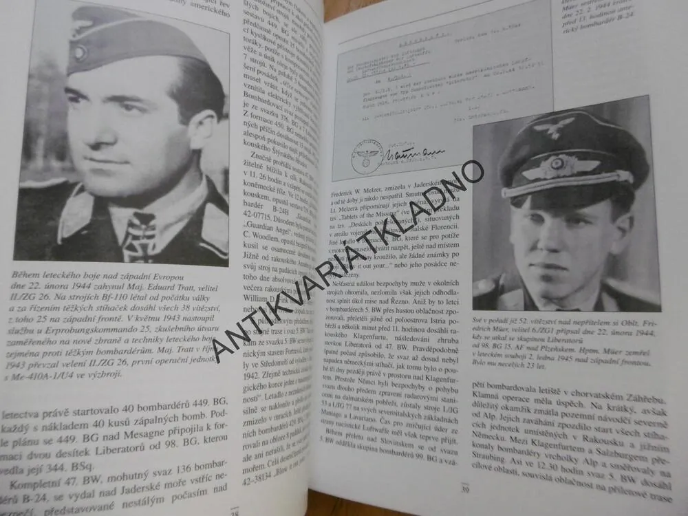 OPERACE ARGUMENT, SESTŘELENÍ AMERICKÝCH BOMBARDÉRŮ, FOUD,KOLOUCH