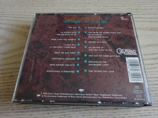 MEAT LOAF, DEAD RINGER AND BAT OUT OF HELL, CD HUDBA