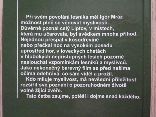 POVÍDÁNÍ S JELENEM, IGOR MRÁZ, **an