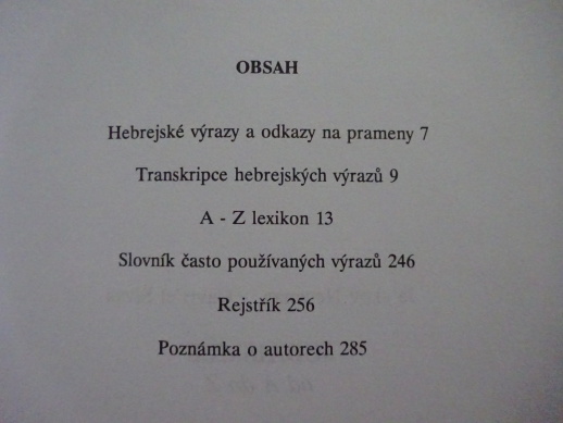 JUDAISMUS OD A DO Z, **an