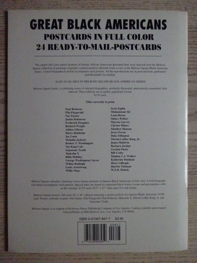 POHLEDNICE SLAVNÝCH AMERICKÝCH ČERNOCHŮ