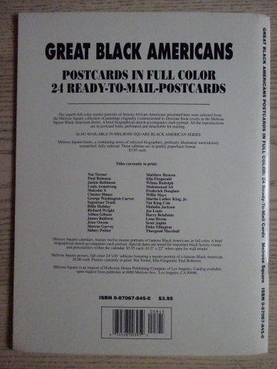 POHLEDNICE SLAVNÝCH AMERICKÝCH ČERNOCHŮ