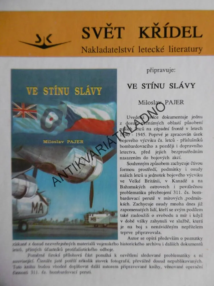 LETECKÁ SLUŽBA, MIROSLAV LIŠKUTÍN, DFC, AFC, **an