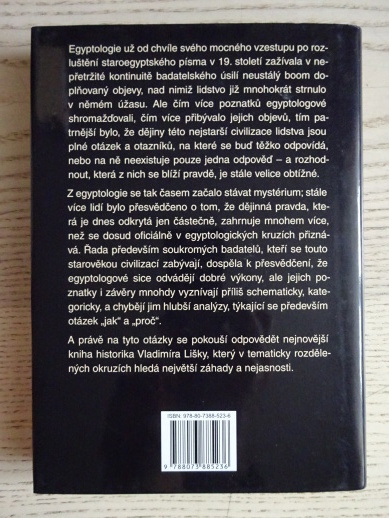 ZÁHADNÁ EGYPTOLOGIE, VLADIMÍR LIŠKA, **an