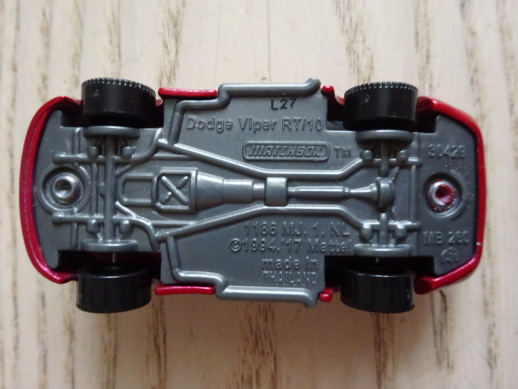 AUTÍČKO, HRAČKA, DODGE VIPER RT/10, MATCHBOX, MATTEL, 1994