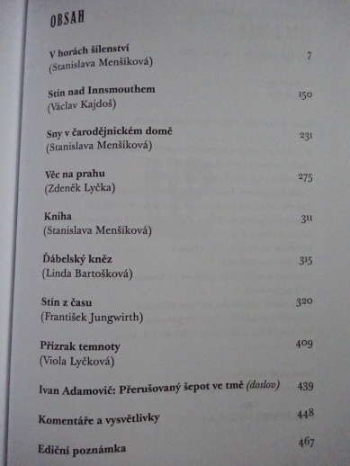 SPISY 4, STÍN Z ČASU, H. P. LOVECRAFT, **an