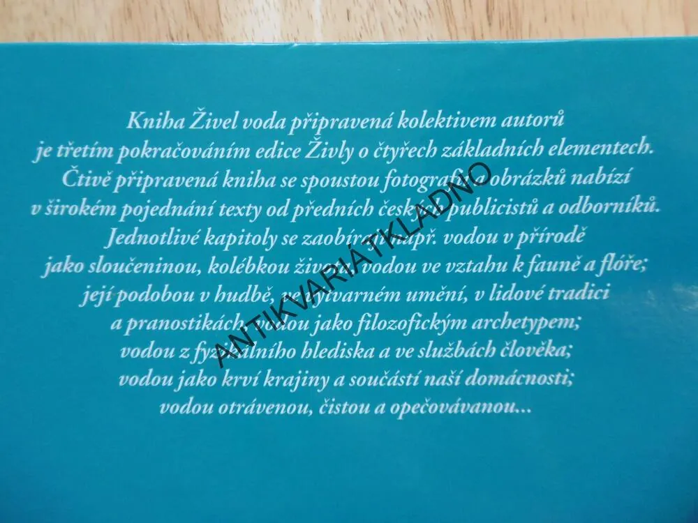 ŽIVEL VODA, ČLOVĚK, PŘÍRODA, TECHNIKA, ŽIVOTNÍ PROSTŘEDÍ
