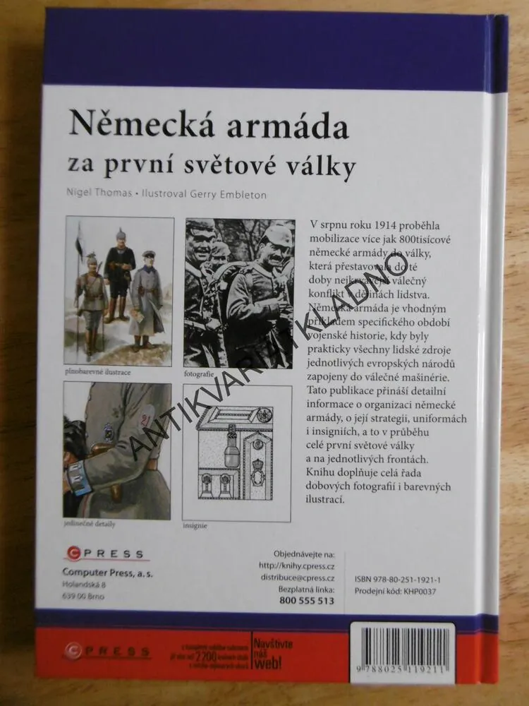 NĚMECKÁ ARMÁDA ZA PRVNÍ SVĚTOVÉ VÁLKY, NIGEL THOMAS, S. ANDREW