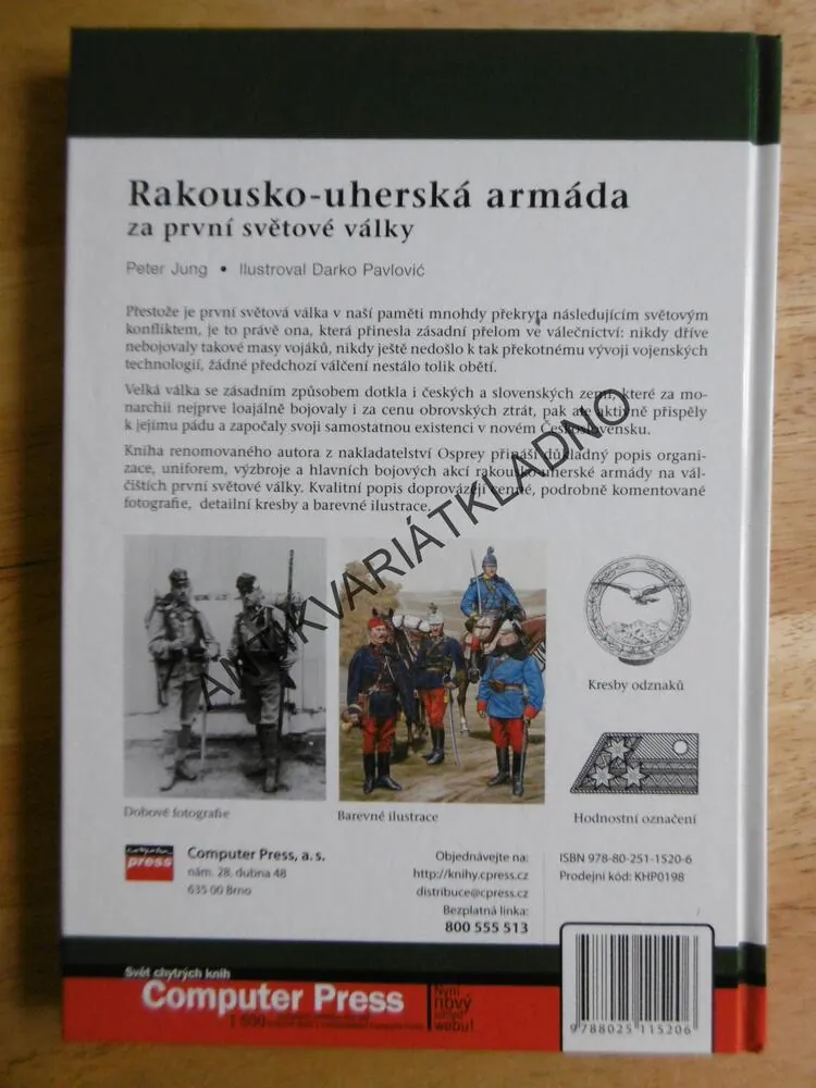 RAKOUSKO-UHERSKÁ ARMÁDA ZA PRVNÍ SVĚTOVÉ VÁLKY, JUNG, PAVLOVIČ