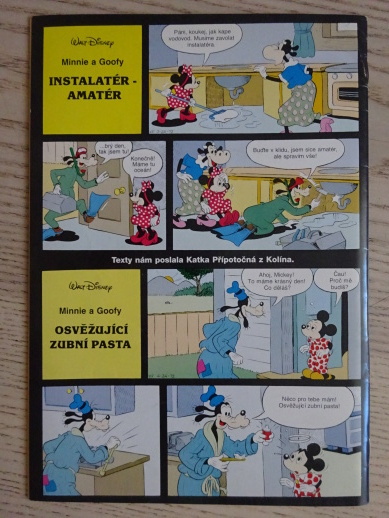 HÁDANKY, KŘÍŽOVKY, komiks DISNEY 6/96