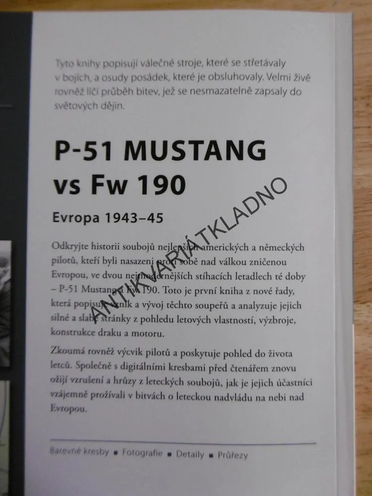 P-51 MUSTANTANG VS FW 190, EVROPA 1943-45, MARTIN BOWMAN