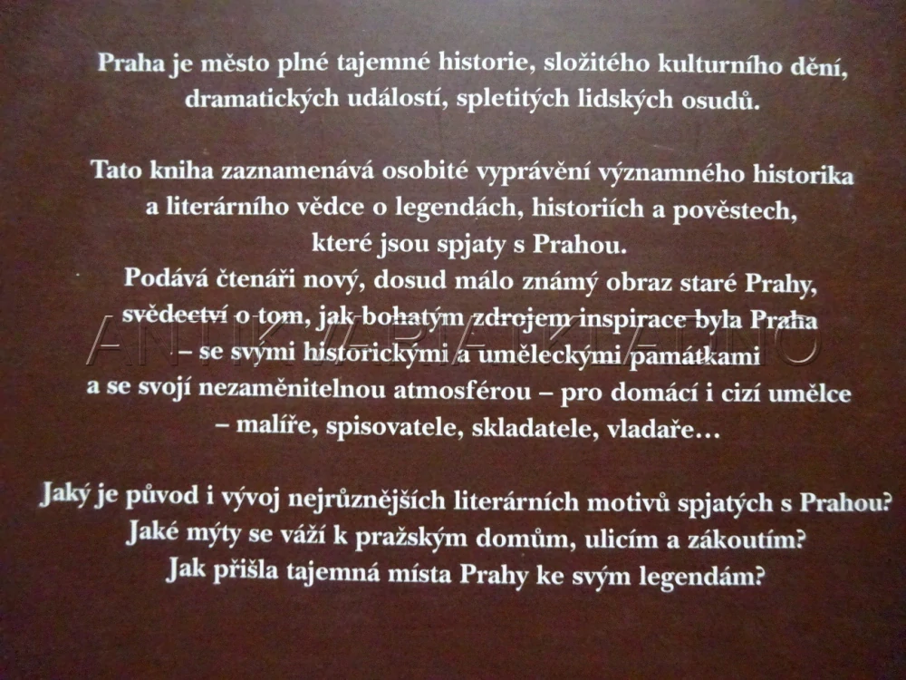 PRAHA LEGEND A SKUTEČNOSTI, KAREL KREJČÍ, **an