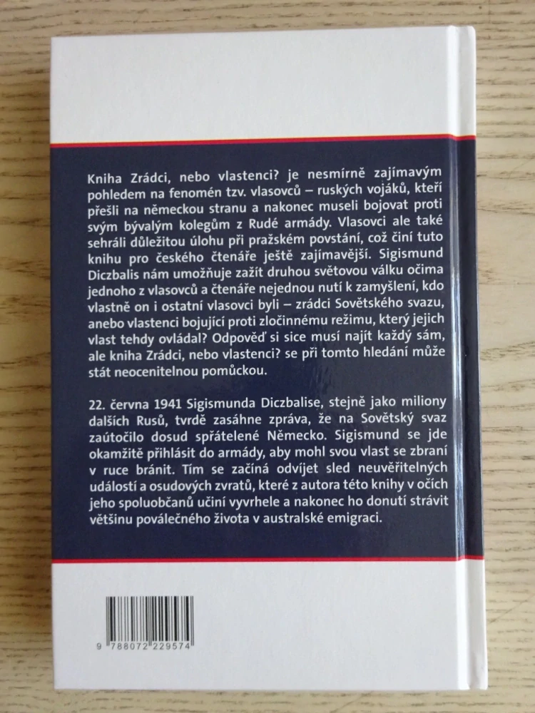 ZRÁDCI, NEBO VLASTENCI? SIGISMUND DICZBALIS, **an