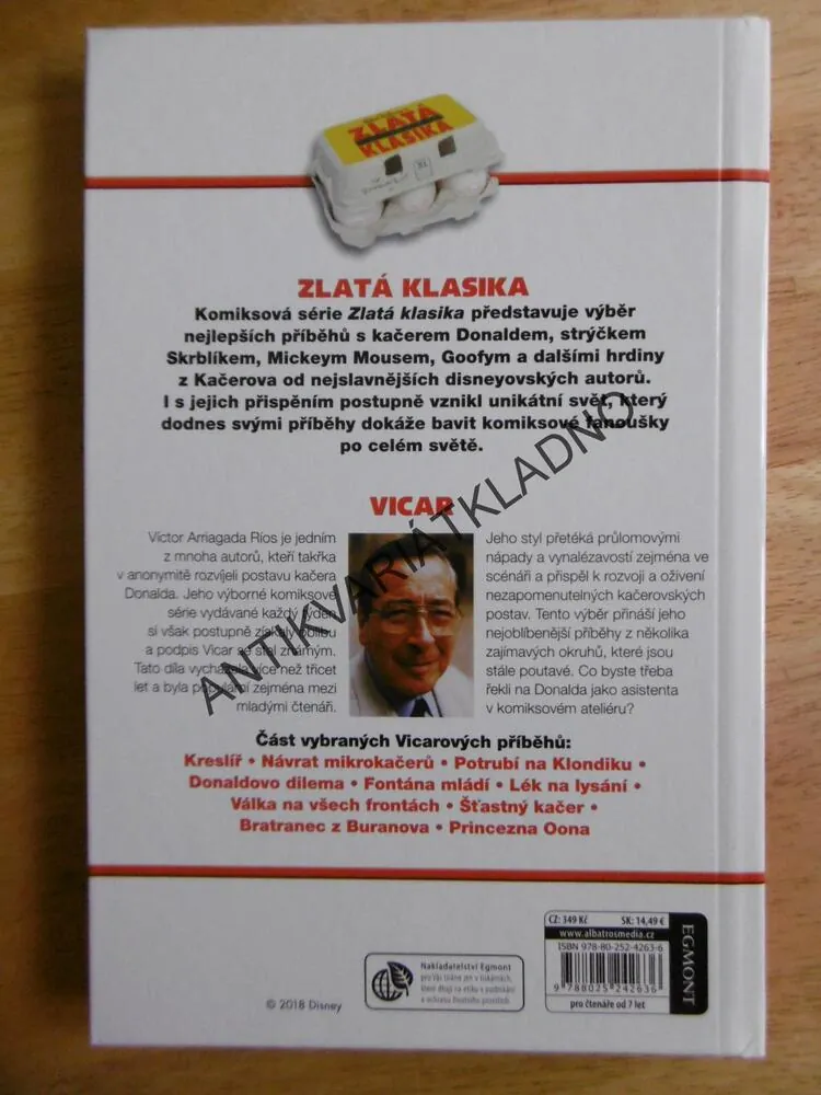 ZLATÁ KLASIKA, VICTOR ARRIAGADA RIOS, DISNEY, KOMIKS DONALD KAČER