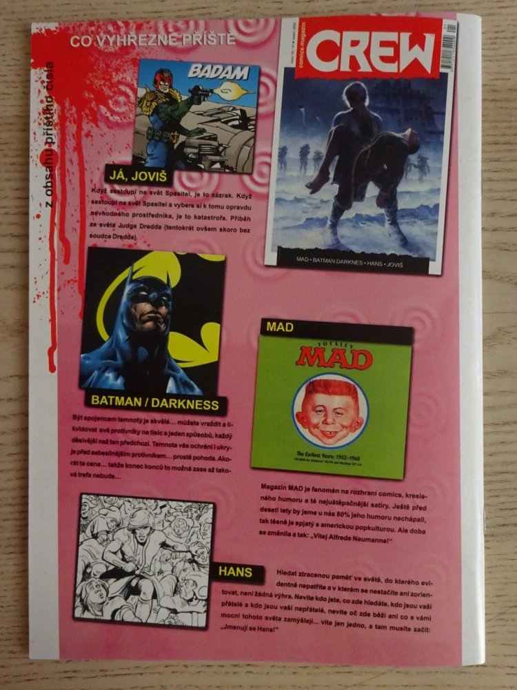 KOMIKS CREW, 18/2001, MEAN MACHINE, BATMAN DARKNESS, DEVLIN WAUGH, HANS