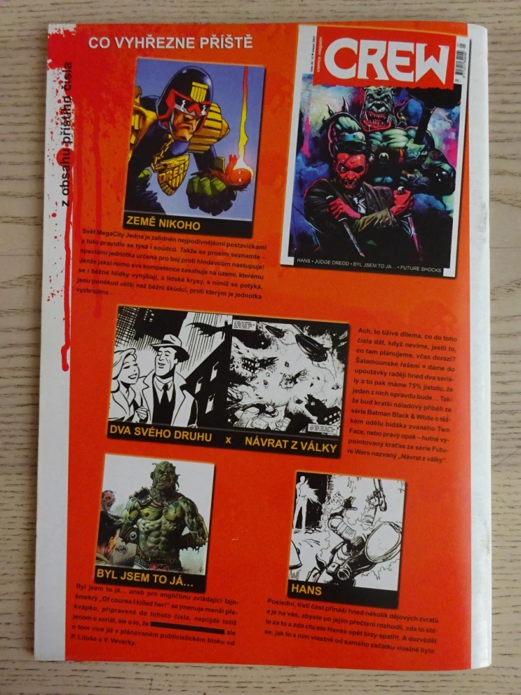 KOMIKS CREW, 19/2002, HANS, BATMAN DARKNESS, JÁ, JOVIŠ, FUTURE SHOCKS