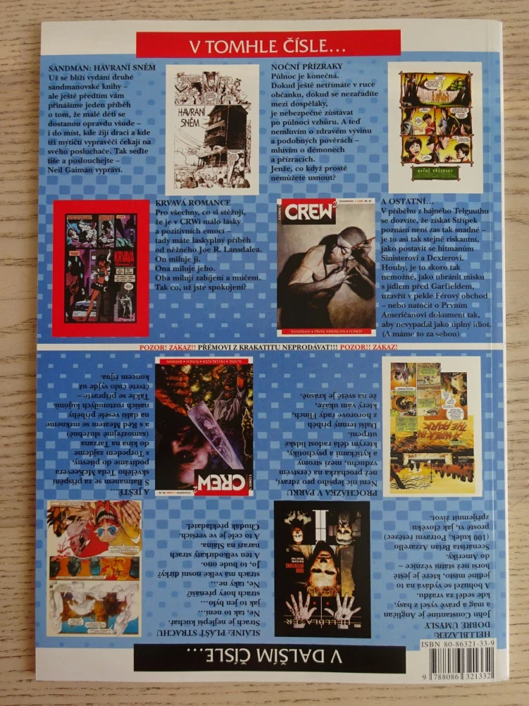 KOMIKS CREW 2, 3/2003, SANDMAN, SINISTER A DEXTER, FLINCH