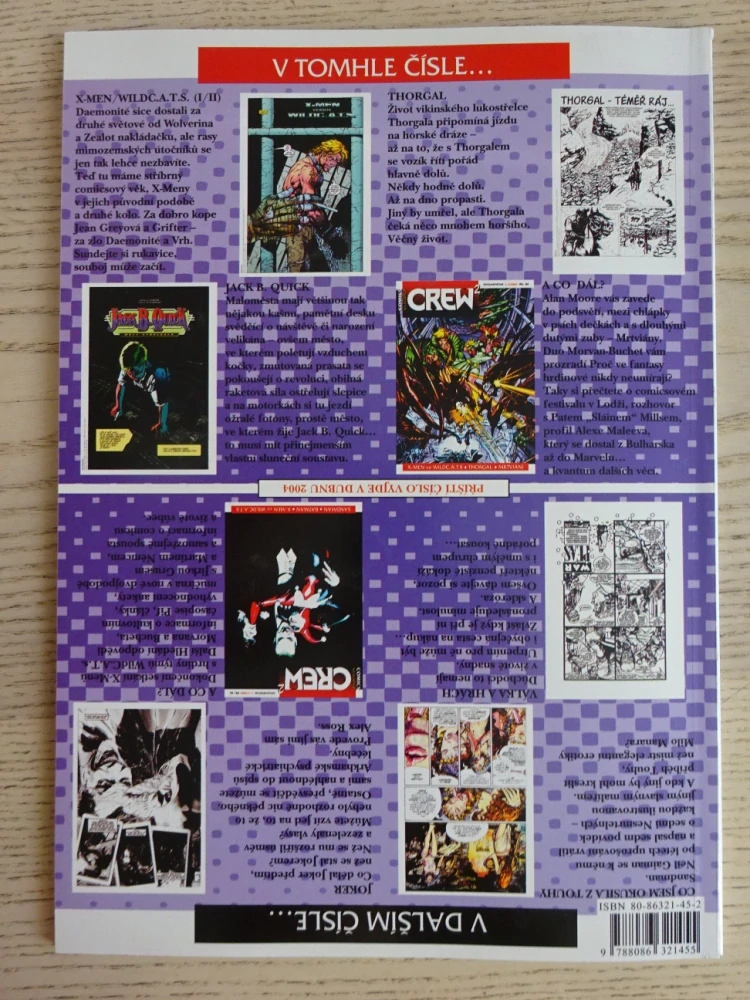KOMIKS CREW 2, 6/2004, X-MEN VS WILDC.A.T.S, THORGAL, MRTVIÁNI