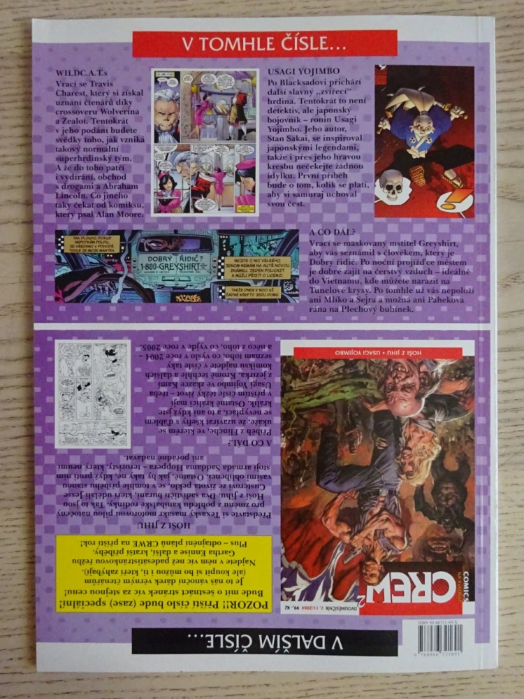 KOMIKS CREW 2, 10/2004, WILDC.A.T.S, USAGI YOJIMBO, GREYSHIRT