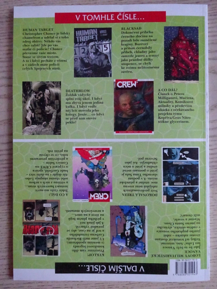 KOMIKS CREW 2, 15/2005, BLACKSAD, HUMAN TARGET, DEATHBLOW